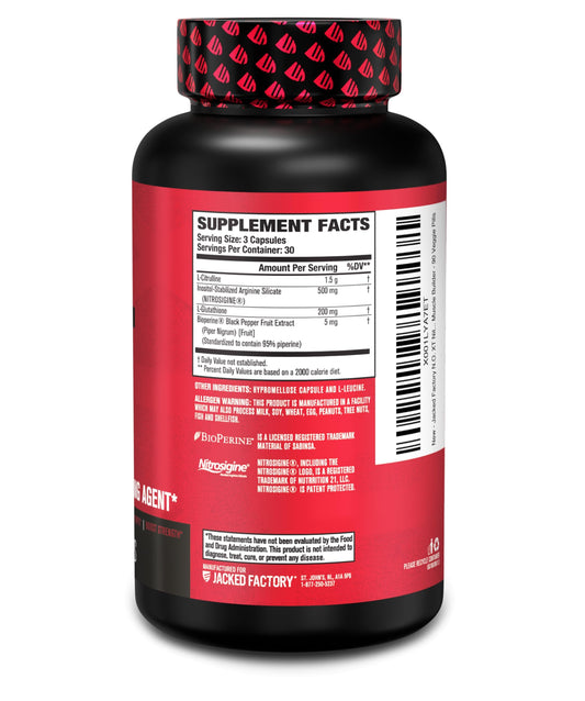 Jacked Factory Nitrosurge Shred Thermogenic Pre-Workout in Watermelon & N.O. XT Nitric Oxide Booster for Men & Women