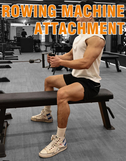 Fitarc Cable Machine Attachment Set, LAT Pulldown Attachments for Home Gym Equipment, Tricep Pull Down Attachment for Home Gym Accessories, LAT Pull Down Bar and Tricep Rope Cable Attachment