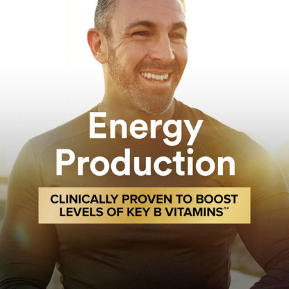 GNC Mega Men Energy & Metabolism Multivitamin Caplets, Clinically Proven To Feel Better, Calorie Burn, Focus, 100mg Caffeine, Thermogenic, Immune, B Vitamins, Timed Release, 180 Count, 90 Day Supply