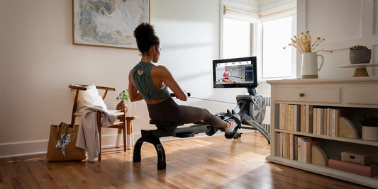 NordicTrack RW900; iFIT-Enabled Rower with 22” Pivoting Touchscreen and SpaceSaver Design