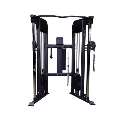 Body Solid (GFT100/2) Functional Trainer with Dual 210 lb Weight Stacks, Cable Gym Machine for Strength Training, All-in-One Cable Fly/PEC Deck/Smith Workout Machines for Commercial and Home Fitness