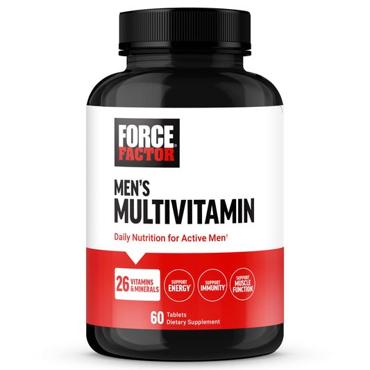 Force Factor Men’s Multivitamins, Multivitamin for Men Plus Amino Acids Supplement with 27 Vitamins and Minerals, and Phytonutrients to Support Energy, and Immunity, 60 Tablets