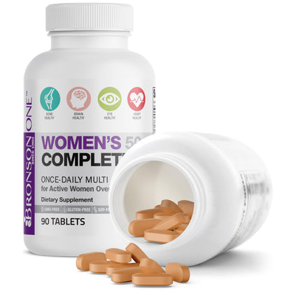 Bronson ONE Daily Women’s 50+ Complete Multivitamin Multimineral, 90 Tablets