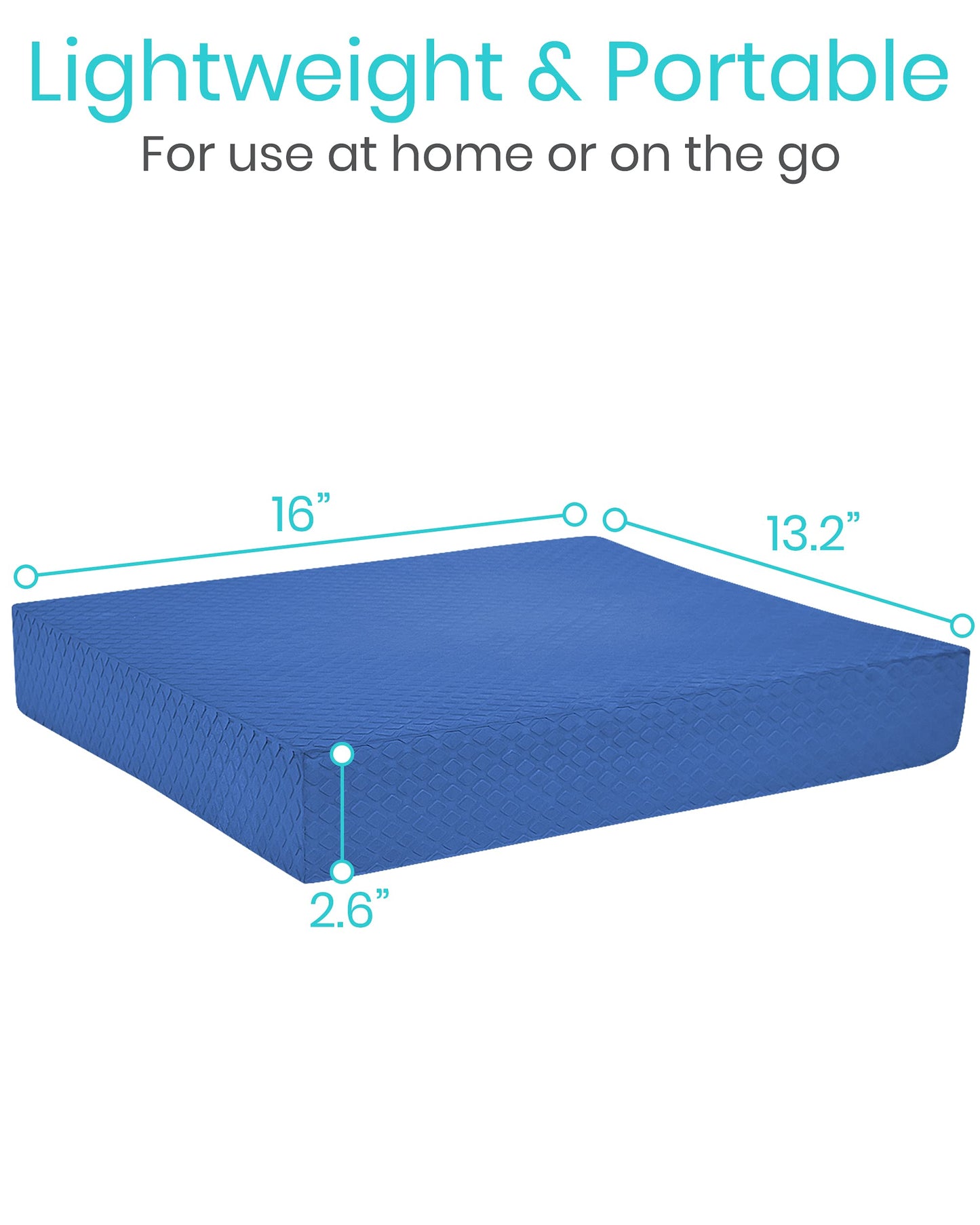 Vive Balance Pad - Foam Board Yoga Mat Block for Physical Therapy, Stability, Workout, Knee and Ankle Exercise - Equipment for Strength Training, Rehab - Large Floor Pad for Adults, Kids
