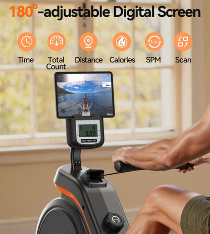 YOSUDA PRO Magnetic Rowing Machine for Home Use-Foldable Rower with 350lbs Weight Capacity and 16 Level Resistance