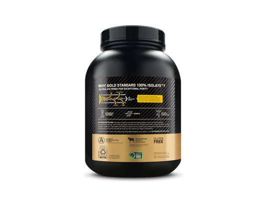 Optimum Nutrition Gold Standard 100% Isolate, Protein Powder, Chocolate Bliss, 3 Pounds, 44 Servings. Whey Protein Isolate (Packaging May Vary)