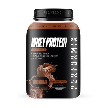 PERFORMIX - Whey Protein Isolate Blend - 24g of Protein - 5.4g of BCAAs - 110 Calories - Muscle Building & Post Workout Recovery - 100% Whey Protein Powder - 1.98 lbs - 30 Servings - Chocolate