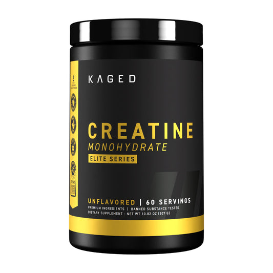 Kaged Creatine Monohydrate Elite - High Absorption Creatine with MAXCatalyst - Unflavored Powder - 60 Servings