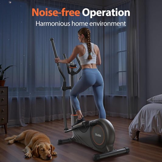 Niceday Elliptical Machine, Elliptical Trainer for Home with Hyper-Quiet Magnetic Driving System, 16 Resistance Levels, 15.5IN Stride, 400LBS Weight Capacity