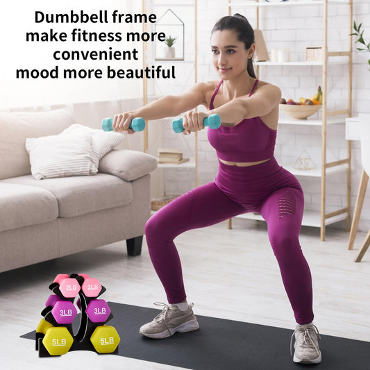 Weight Rack for Dumbbells, 3 Tier Dumbbell Rack,Small Weight Rack,Training Dumbbell Racks Dumbbell Storag for Home Gym Exercise,Dumbbell Rack Stand Only