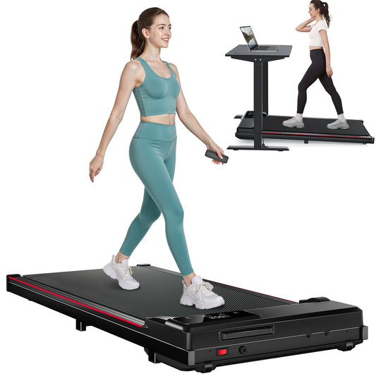 Incline Treadmill for Home, 300+ lb Capacity, Quiet Foldable Treadmills with Handle Bar, Compact Running Machine Walking Pad with APP