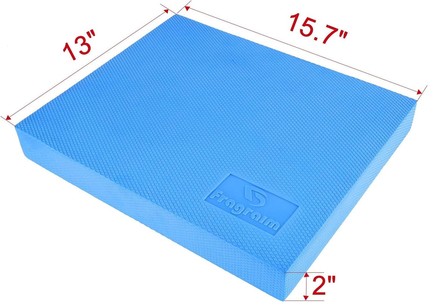 Balance Pad, Non-Slip Foam Mat & Ankles Knee Pad Cushion for Physical Therapy, Rehabilitation, Core Balance and Strength Stability Training, Yoga & Fitness, 15.7 x 13 x 2 Inch (Blue)