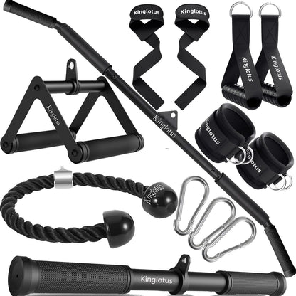 Cable Machine for Home Gym, Triceps Press Down Cable Machine attachments, LAT Pull Down attachments, Triceps Pull Down attachments, Fitness Equipment Cable Accessories.