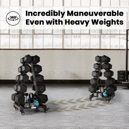 LIONSCOOL Premium Steel Dumbbell Rack Only, with Side Racks Not Fit for Neoprene/Vinyl Coated Dumbbells (Large, 700 LBS)
