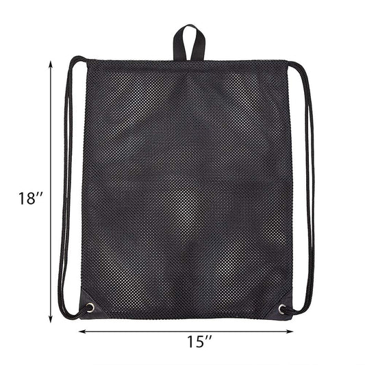 COVAX Heavy Duty Mesh Drawstring Bag, Sport Equipment Storage Bag for Beach, Swimming