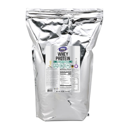 NOW Foods Sports Nutrition, Whey Protein, 26 G With BCAAs, Creamy Vanilla Powder, 10-Pound