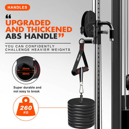 HPYGN Exercise Handles, Replacement Fitness Equipment for Pilates,Yoga,Strength Trainer, Heavy Duty Comfortable Cable Handle Compatible With High Bearing Capacity Pulley Handles, Pull Down Home Gym