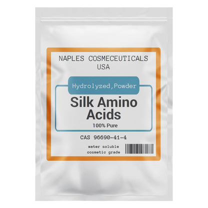 Hydrolyzed Silk Amino Acid Powder Cosmetic Grade for Hair Skin Nails Moisture Retention 100% Pure Use in Formulations or Add to Your Favorite Products (2 oz)