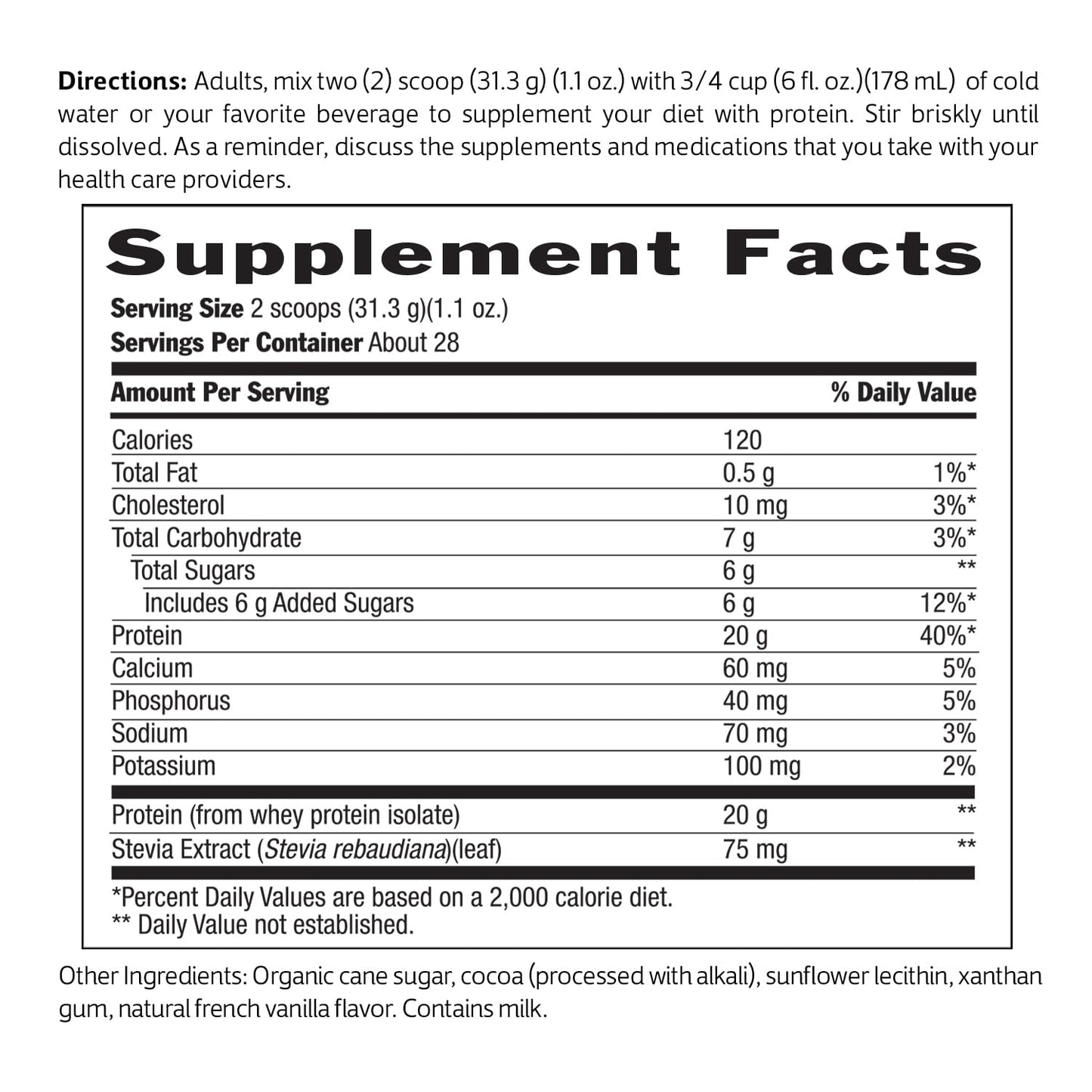 Biochem 100% Whey Isolate Protein Powder, Chocolate Flavor, 20g Grass-Fed Protein, Keto Friendly, Gluten Free, Vegetarian, Easily Digestible, 30.9 oz, 28 Servings
