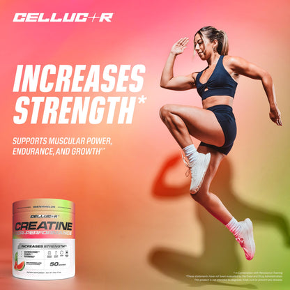 Cellucor Creatine Powder, Watermelon Flavor - Increases Strength, Lean Muscle Mass & Endurance, Micronized Creatine for Fast Absorption, 5g Creatine per Serving, 50 Servings