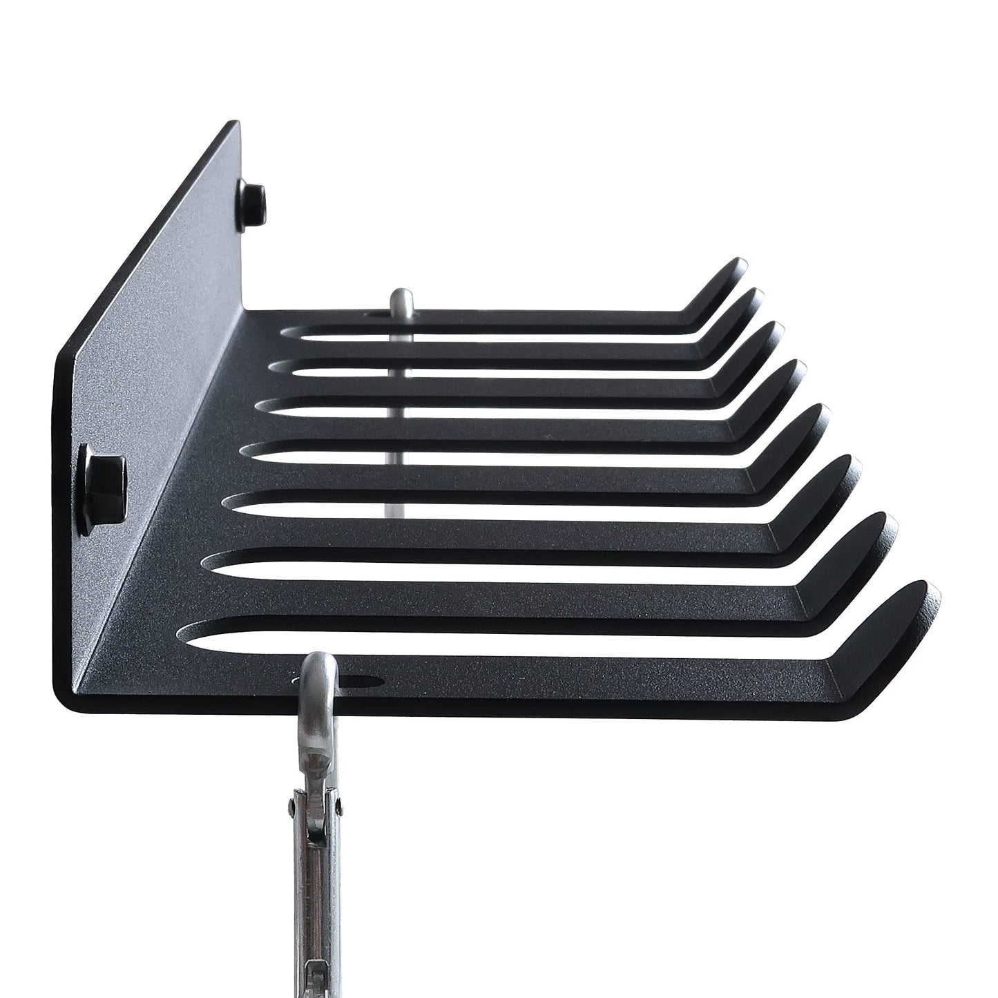 Gym Storage Rack Resistance Band Rack Wall Mount Barbell Rack Heavy Duty Home Gym Storage Rack for Gym Equipment, Exercise Bands, Lifting Belts and Jump Ropes, Gym Accessories (8 prongs)