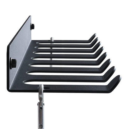 Gym Storage Rack Resistance Band Rack Wall Mount Barbell Rack Heavy Duty Home Gym Storage Rack for Gym Equipment, Exercise Bands, Lifting Belts and Jump Ropes, Gym Accessories (8 prongs)