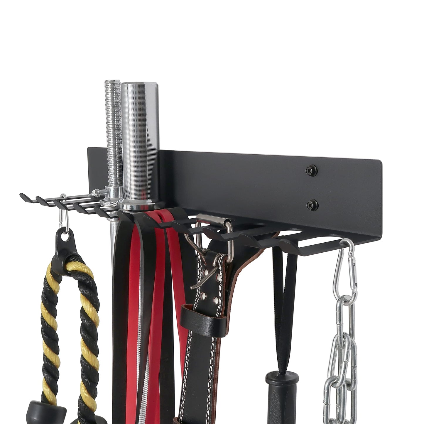 Alvade Home Gym Storage Rack, Extra Long 23‘Barbell Rack Weight Room Organizer 11 Prong Gym Equipment Storage Rack for Gym Accessories Like Fitness Bands,Resistance Bands,Straps,Foam Rollers,Barbell