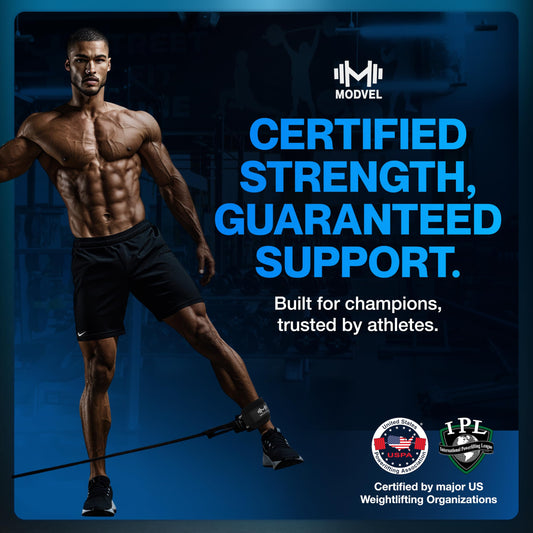 Modvel Ankle Strap (Single) for Cable Machine – Adjustable & Comfortable Gym Accessory for Strength Training, Weightlifting, and Injury Recovery – Durable Padded Support for Men & Women (Black)