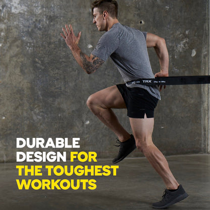 TRX Training Strength Band, Full-Body Resistance Band for Home and Gym Use, Resistance Band for Working Out, 5 lbs - 15 lbs, Blue