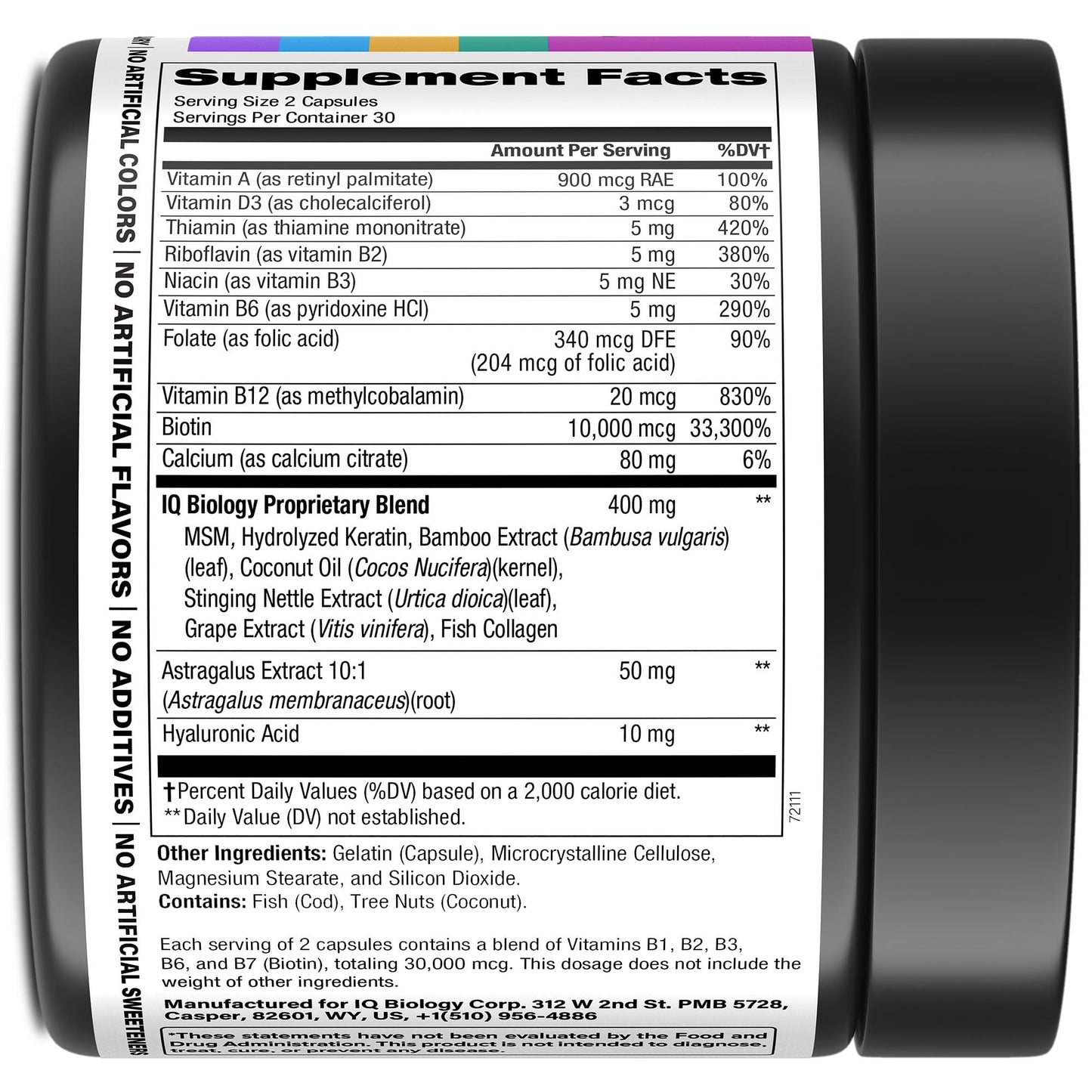 Biotin for Hair Growth Women & Men with Collagen & Keratin 30000mcg for Hair Loss & Thinning Hair - Hair Skin Nails Vitamins, Biotin 10000mcg and Collagen Supplement - Hair, Skin, Nail Care - 60 Pills