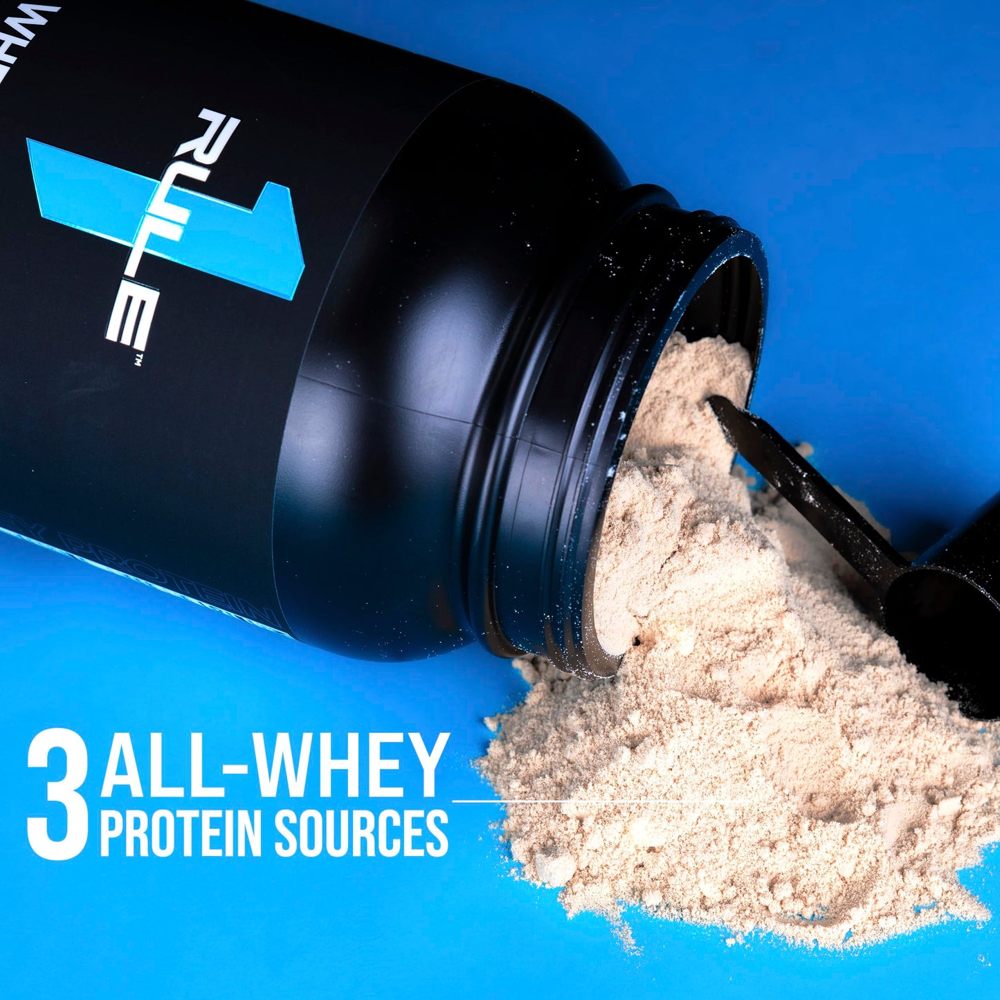 Rule 1 Whey Protein – 24g Fast-Acting Protein from All-Whey Sources with Naturally Occurring EAAs & BCAAs for Workout Recovery or Anytime Use (5 Pounds*, Strawberry Banana)