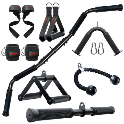 Cable Attachments for Gym,Cable Machine Accessories for Home Gym, Triceps Pull Down Attachment, LAT Pull Down Attachment Weight Fitness