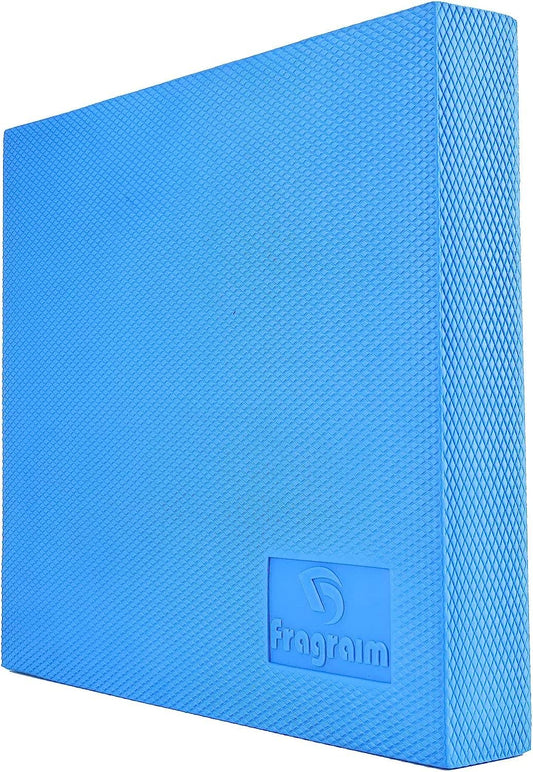 Balance Pad, Non-Slip Foam Mat & Ankles Knee Pad Cushion for Physical Therapy, Rehabilitation, Core Balance and Strength Stability Training, Yoga & Fitness, 15.7 x 13 x 2 Inch (Blue)