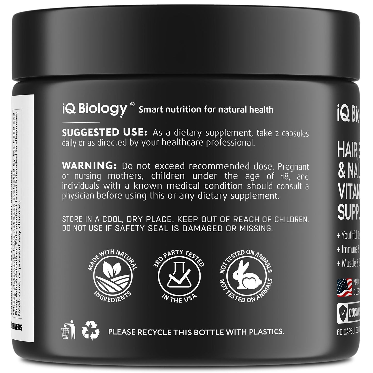 Biotin for Hair Growth Women & Men with Collagen & Keratin 30000mcg for Hair Loss & Thinning Hair - Hair Skin Nails Vitamins, Biotin 10000mcg and Collagen Supplement - Hair, Skin, Nail Care - 60 Pills