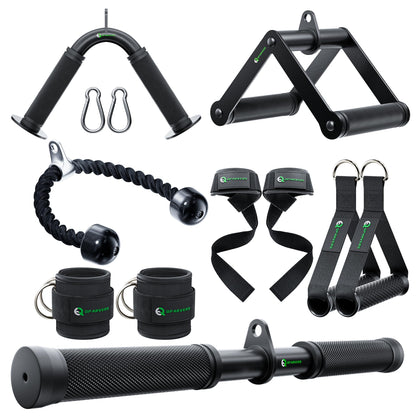 QPARVERS Cable Machine Attachment LAT Pulldown Attachments Cable Machine Accessories for Home Gym