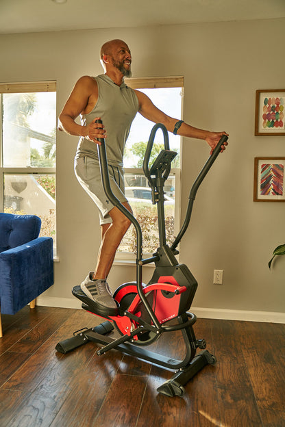FITNATION by Echelon Flex Elliptical Trainer, red