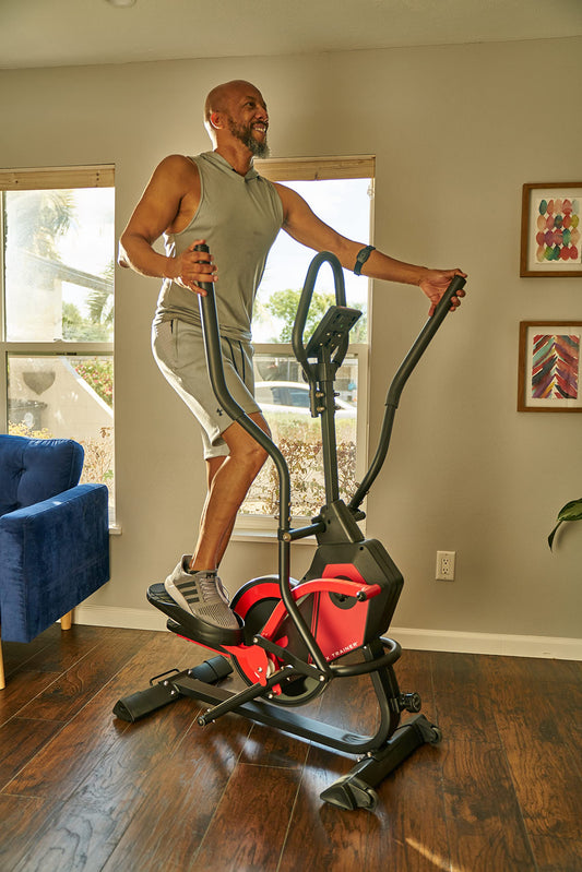 FITNATION by Echelon Flex Elliptical Trainer, red