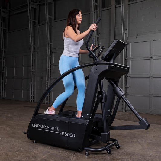 Body-Solid (E5000) Elliptical Trainer Machine, Cardio Workout Crosstrainer Exercising Machines for Home & Commercial Gym with 325lb Weight Capacity