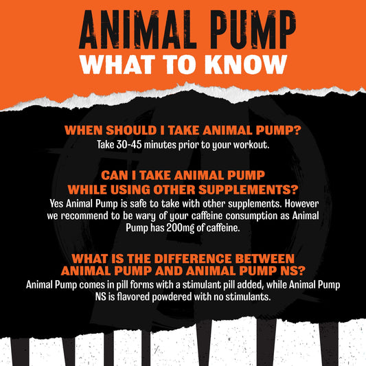 Animal Pump Pre-Workout Supplement – for Energy, Focus and Muscle Volumizing, with Nitric Oxide Boosters Including Stims and Nootropics, Creatine, and Ultimate Pump Enhancer, 30 Packs