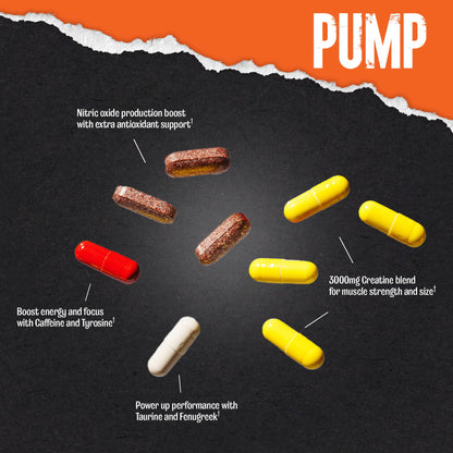 Animal Pump Pre-Workout Supplement – for Energy, Focus and Muscle Volumizing, with Nitric Oxide Boosters Including Stims and Nootropics, Creatine, and Ultimate Pump Enhancer, 30 Packs