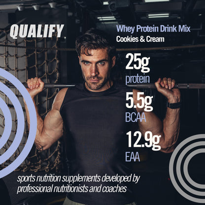 Cookies and Cream Whey Protein Powder. Post Workout Recovery Drink, Gluten & Sugar Free Highly Kosher, 25g Protein. Essential Amino Acids - 5.5g BCAA, 2.7g Leucine, 1.4g Isoleucine, 1.4g Valine 26.4oz
