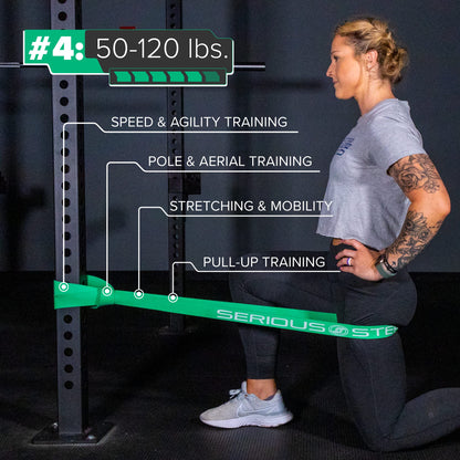 Serious Steel Fitness 41" Assisted Pull-up Band Sets, Stretching, Powerlifting, and Resistance Training (Complete Set (#0-5))