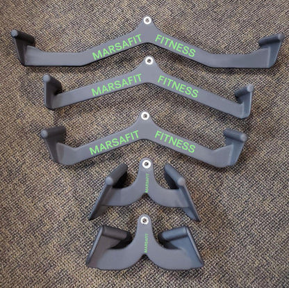 Home Gym Fitness Rowing T-bar V-bar Pulley Cable Machine Attachments, Bicep Curl Tricep LAT Pulldown Bar Back Strength Training Handle Grips LAT Pull Down Bar Press Down Exercises