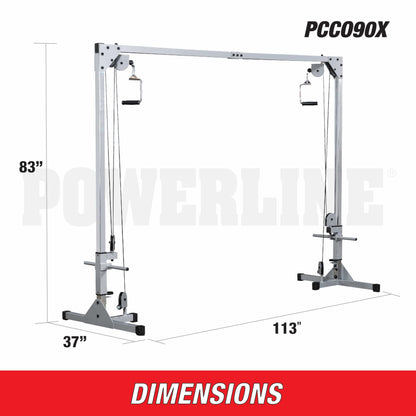 Body-Solid Powerline Cable Crossover Machine - High and Low Pulleys Gym Equipment for Home, Functional Trainer, Total Body Exercise, Cable Fly and Crossover Workouts